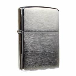 Zippo 200 Reg Brush Fin Chrome