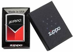 Zippo GR7043 Red Grey Hexago