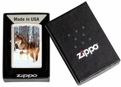 Zippo GR9063 Wolf in Snowy Forest