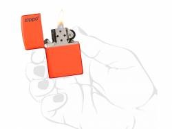 Zippo 28888 Zippo Logo Neon Orange