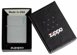 Zippo 49452ZL Flat Grey Zippo Logo