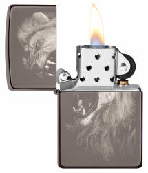 Zippo 49433 Fierce Lion Design