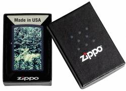 Zippo 48721 Neon Greenery Wall Navy Matte